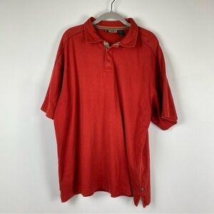 REI Red Snap Front UPF 50+ Polo Shirt, Size XL